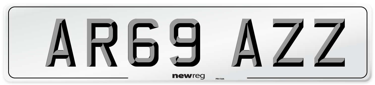 AR69 AZZ Number Plate from New Reg